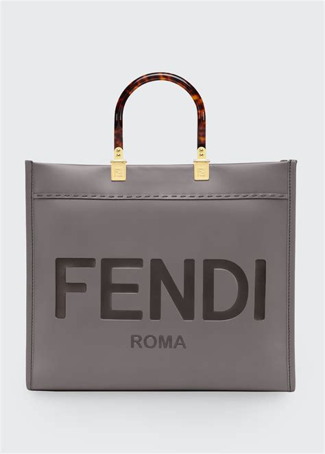 fendi busta shopping tote|fendi leather handbags.